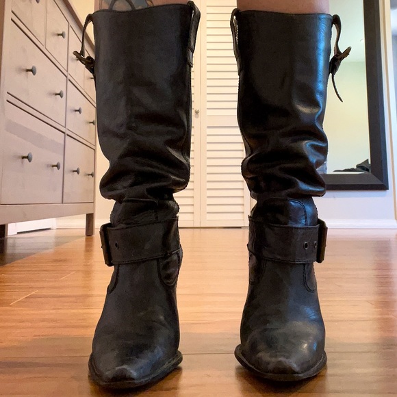 Spanish leather boots - Picture 2 of 16